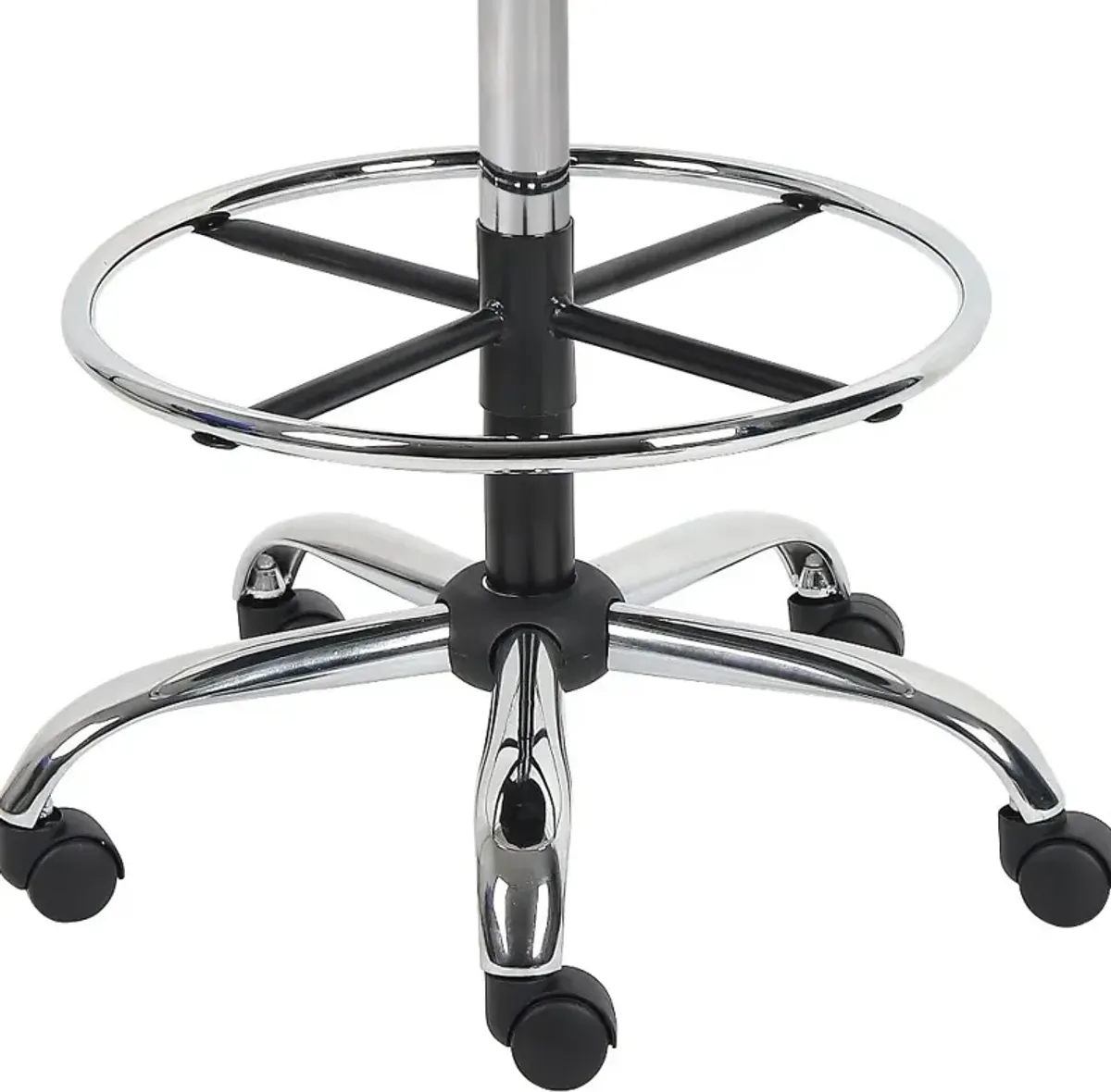 Black Tall Medical Draft Stool