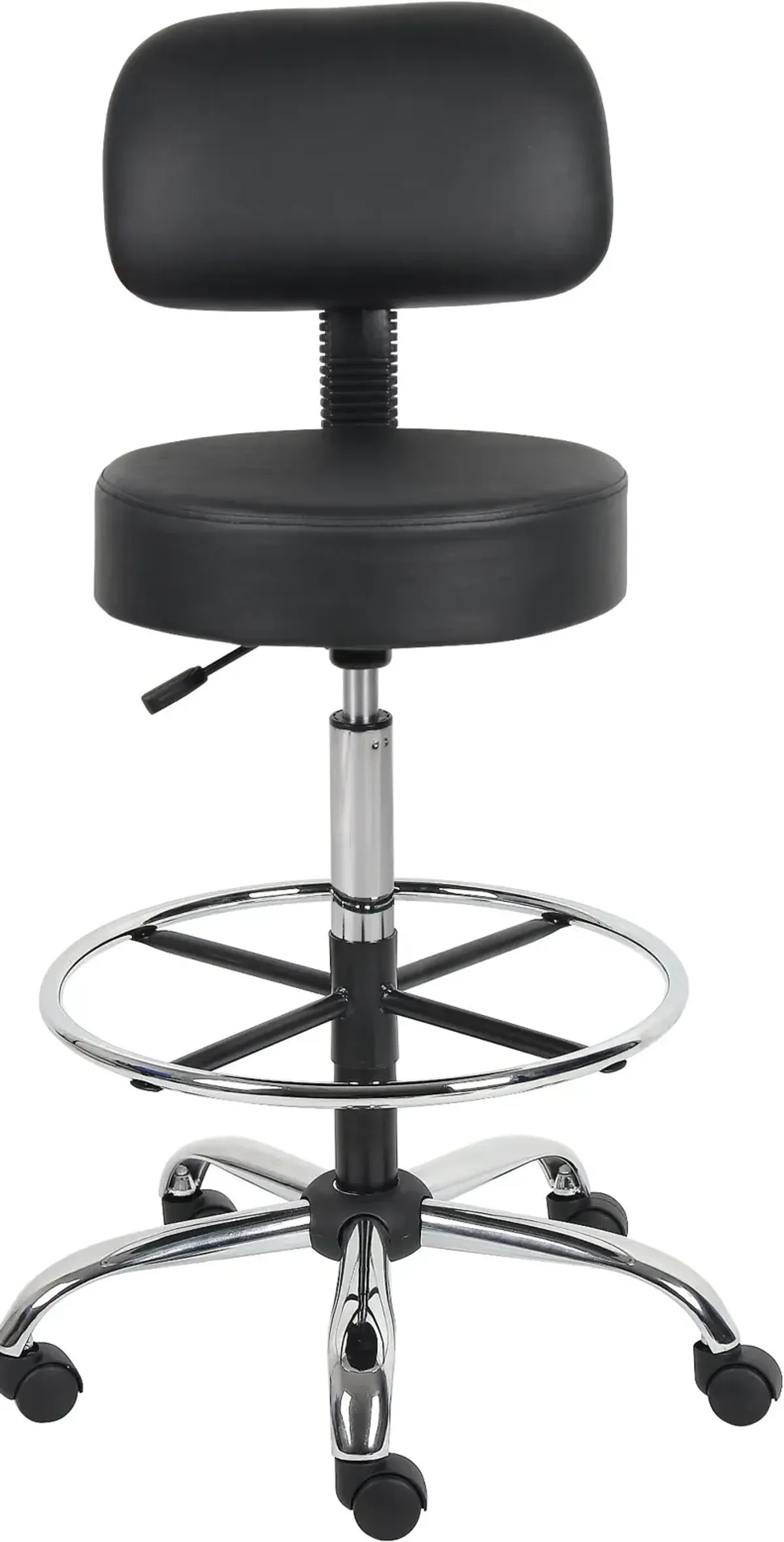 Black Tall Medical Draft Stool