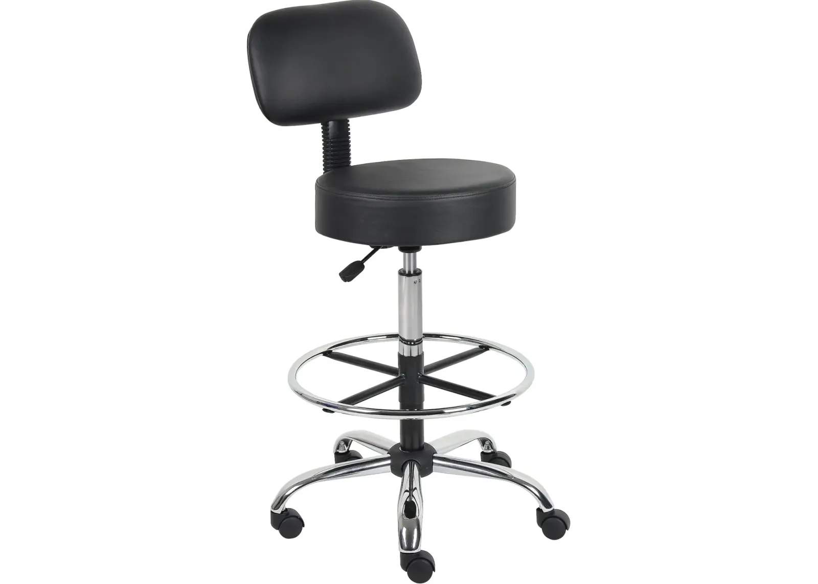 Black Tall Medical Draft Stool