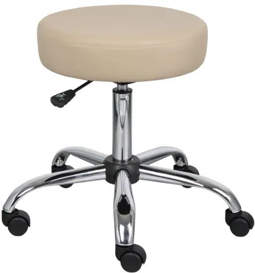 Beige Medical Office Chair Stool