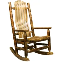 Glacier Country Log Rocking Chair