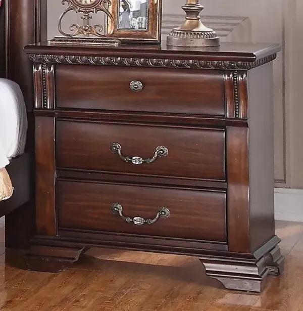 Isabella Dark Cherry Nightstand