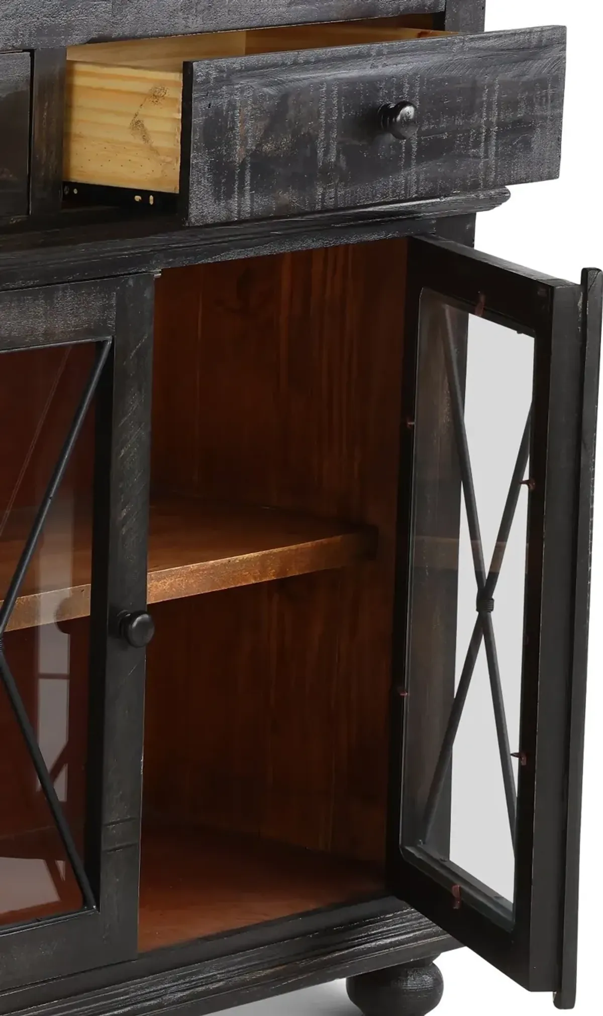 Vintage Brown Dining Room Sideboard