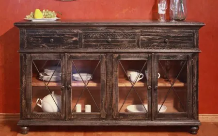 Vintage Brown Dining Room Sideboard