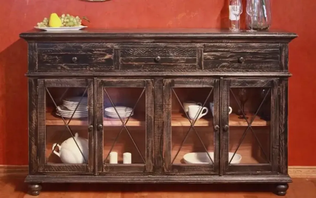 Vintage Brown Dining Room Sideboard