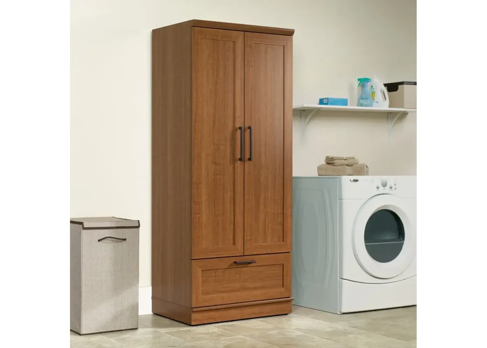 Oak Wardrobe Armoire - Home Plus