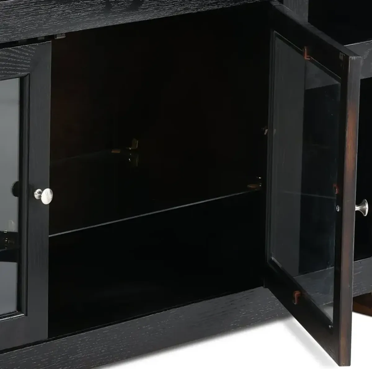 Skyline Black 65" TV Stand