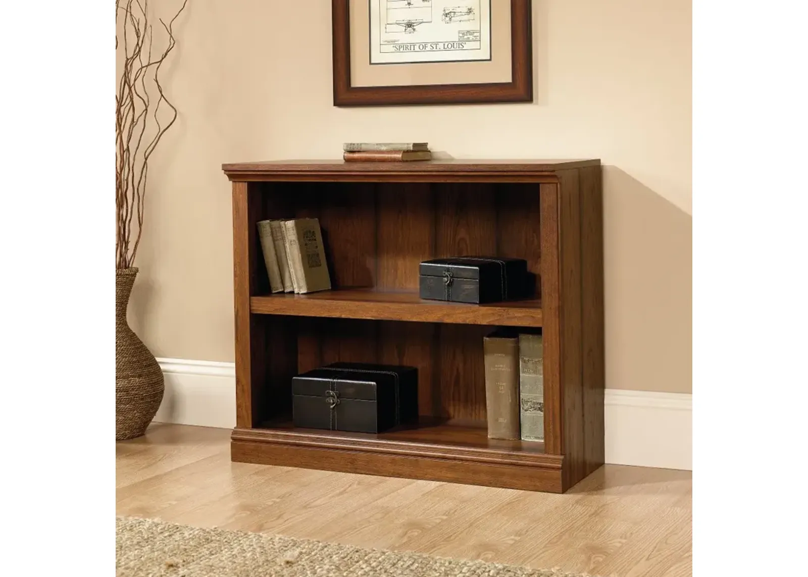 Cherry 2-Shelf Bookcase - Storage