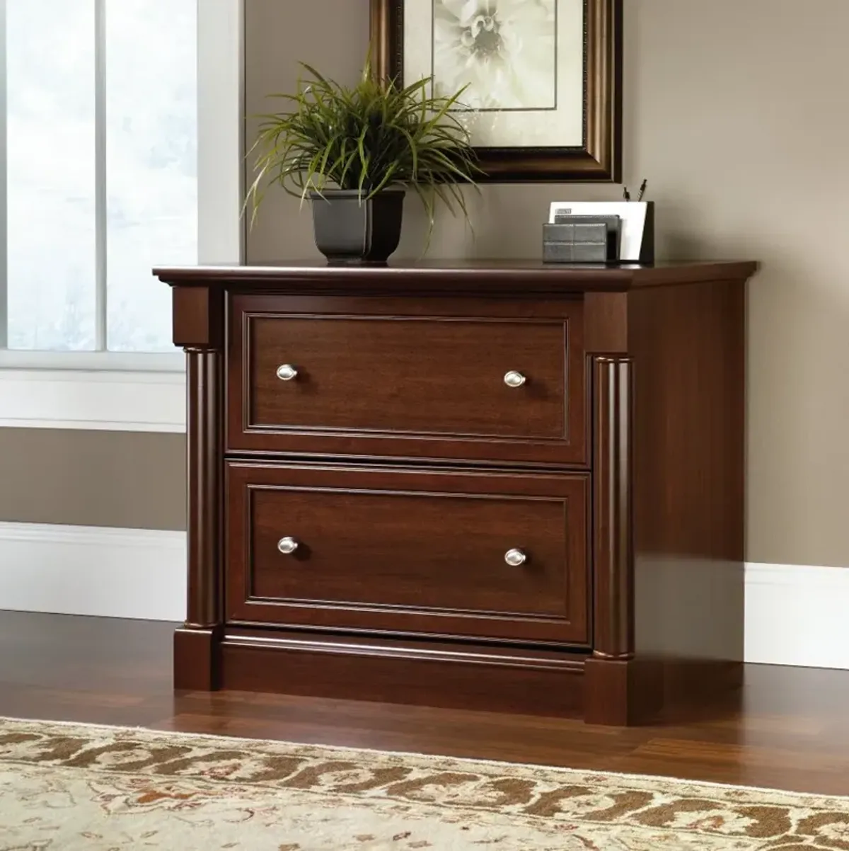 Palladia Cherry 2 Drawer Lateral File Cabinet