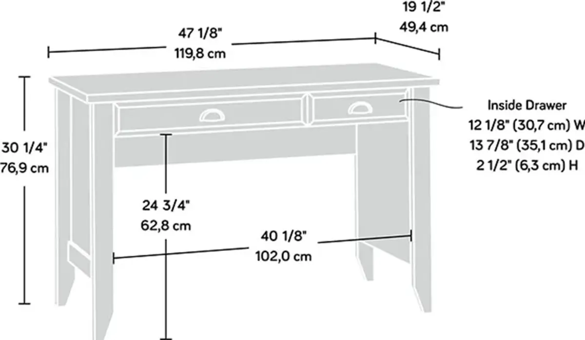 Oiled Oak Computer Desk - Shoal Creek