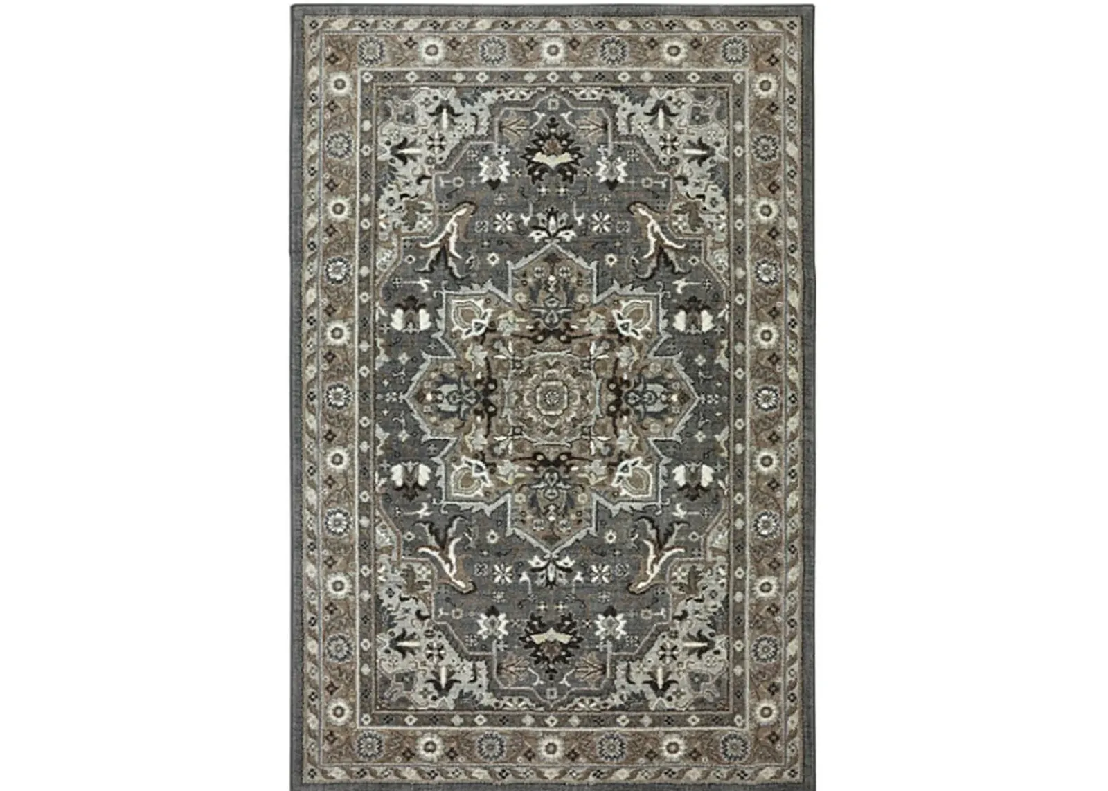 Euphoria 5 x 8 Rhodes Ash Gray Area Rug