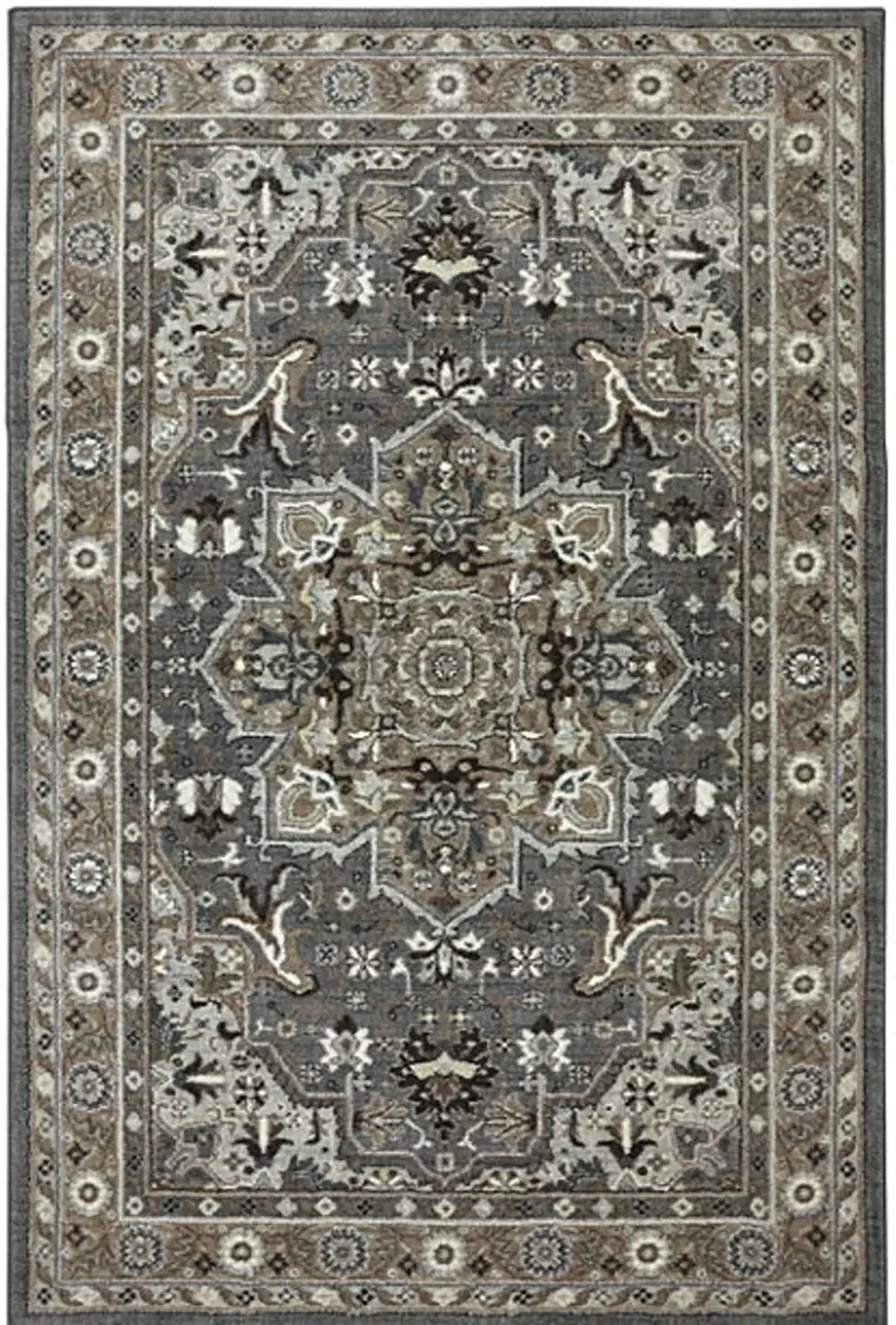 Euphoria 5 x 8 Rhodes Ash Gray Area Rug