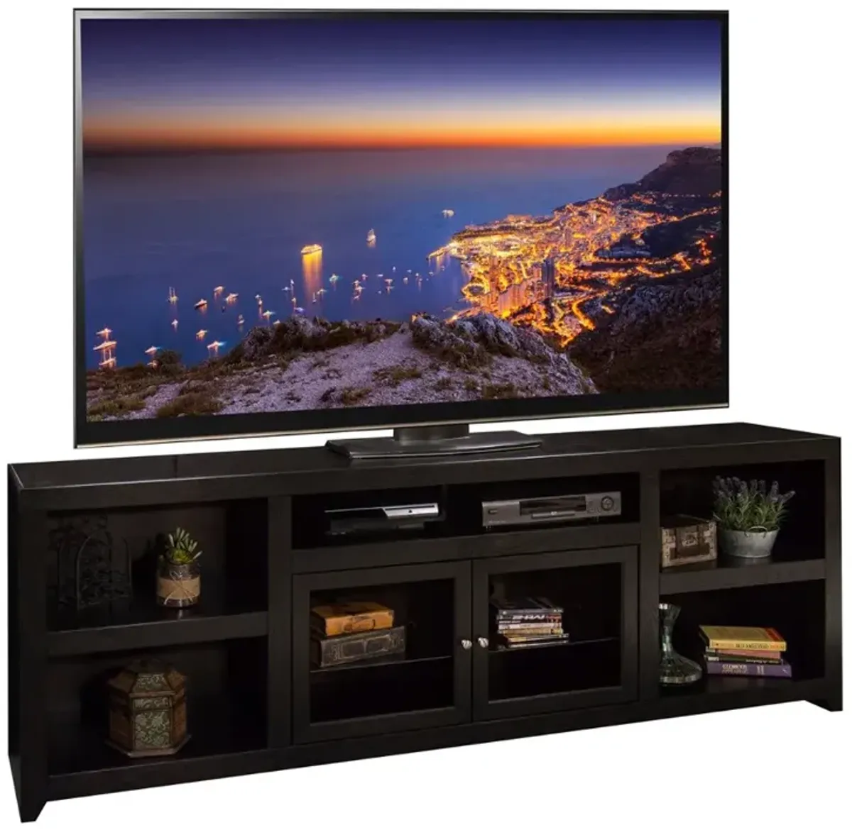 Skyline Black 95" TV Stand