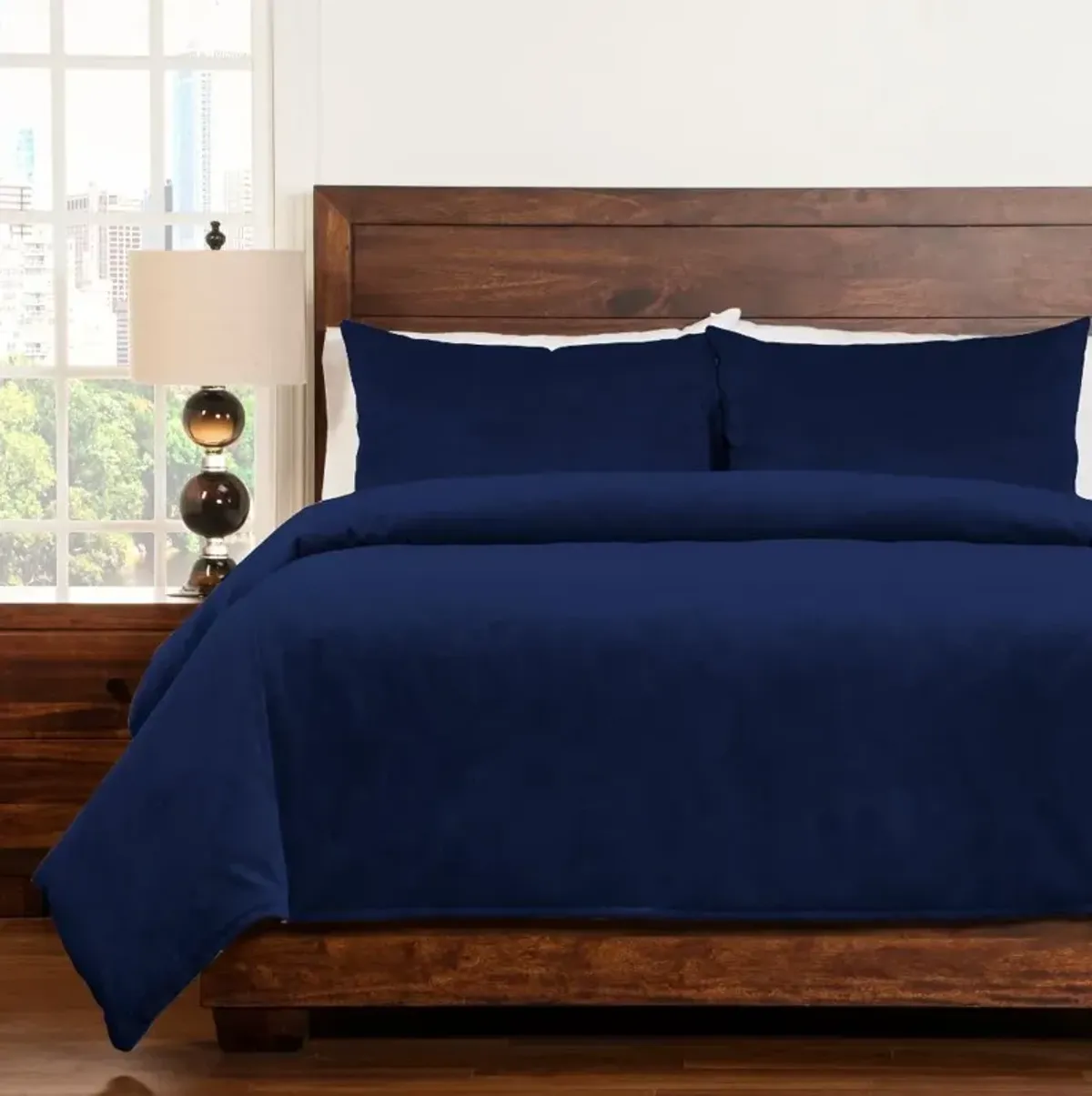 Padma Blue Bell 4 Piece Queen Bedding Collection