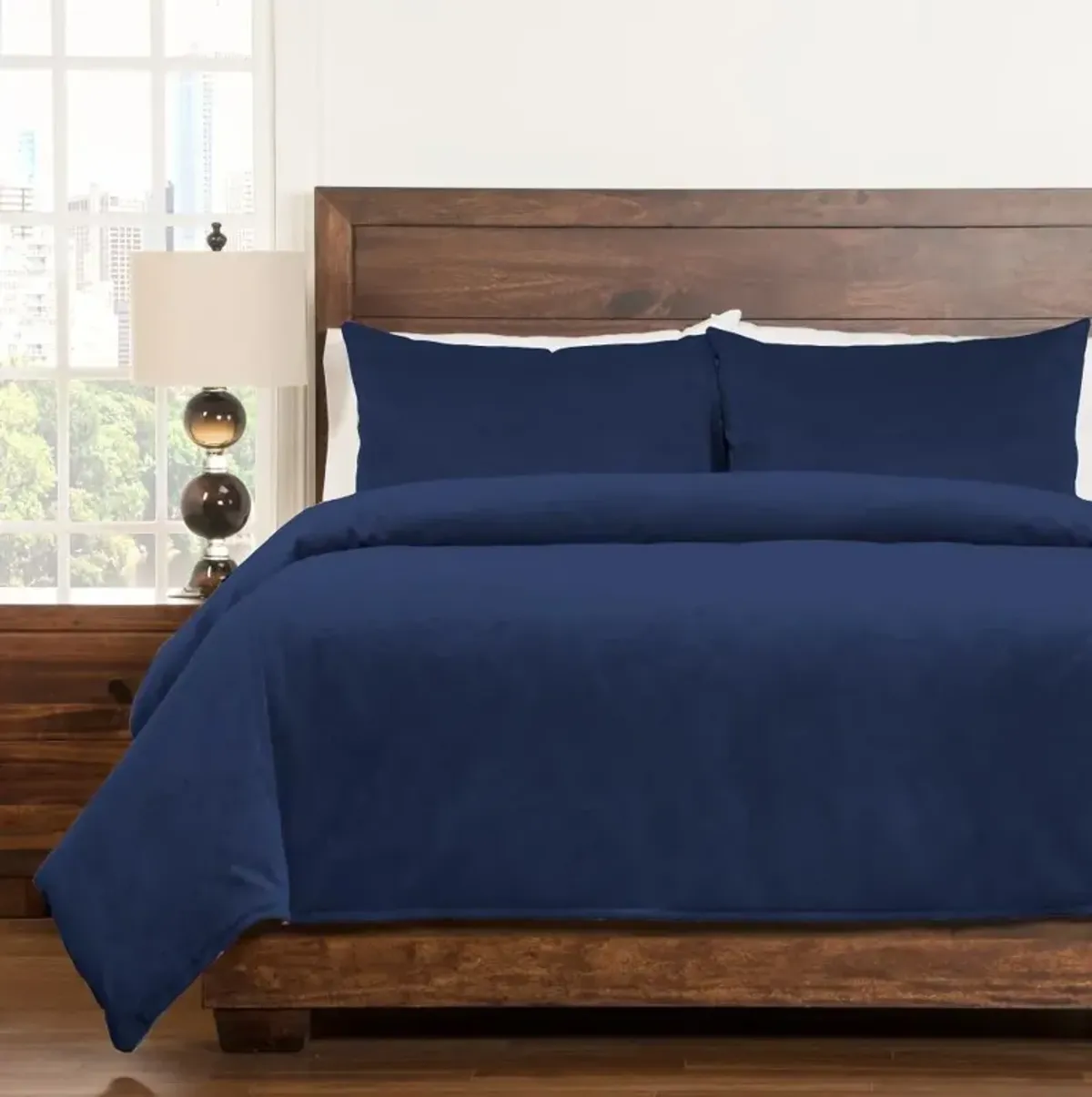 Padma Blue Bell 4 Piece Queen Bedding Collection