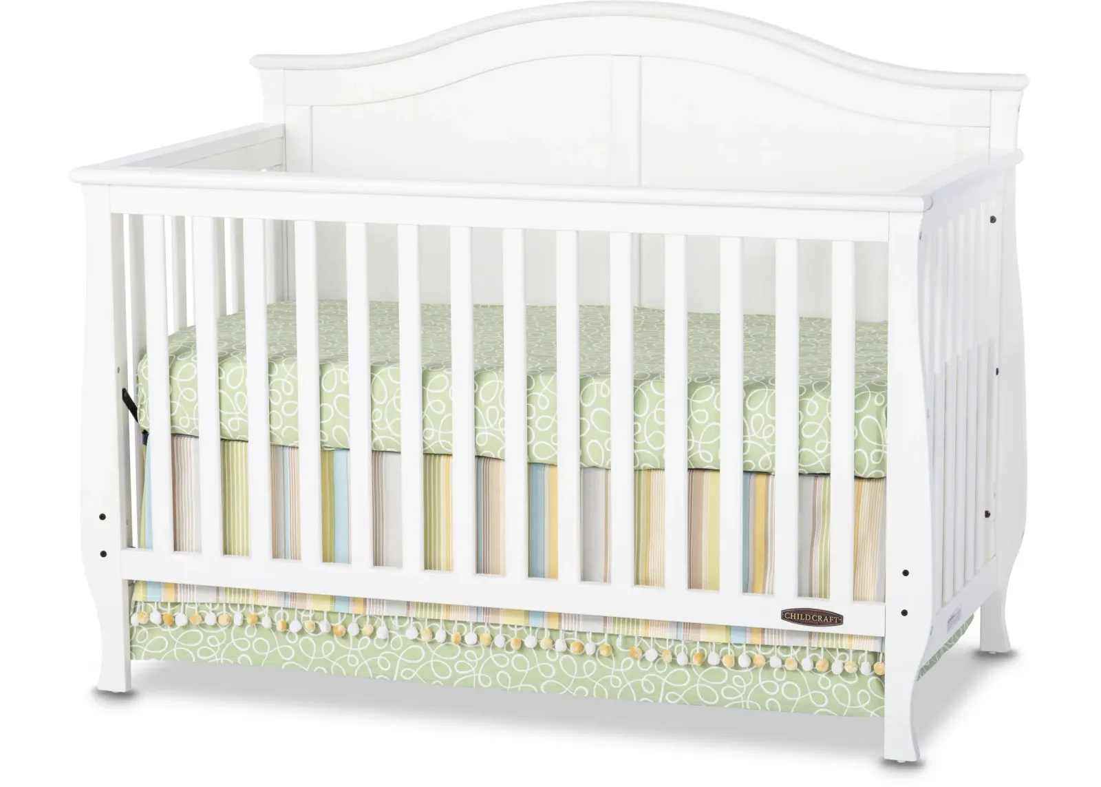 Camden Matte White 4-in-1 Convertible Crib