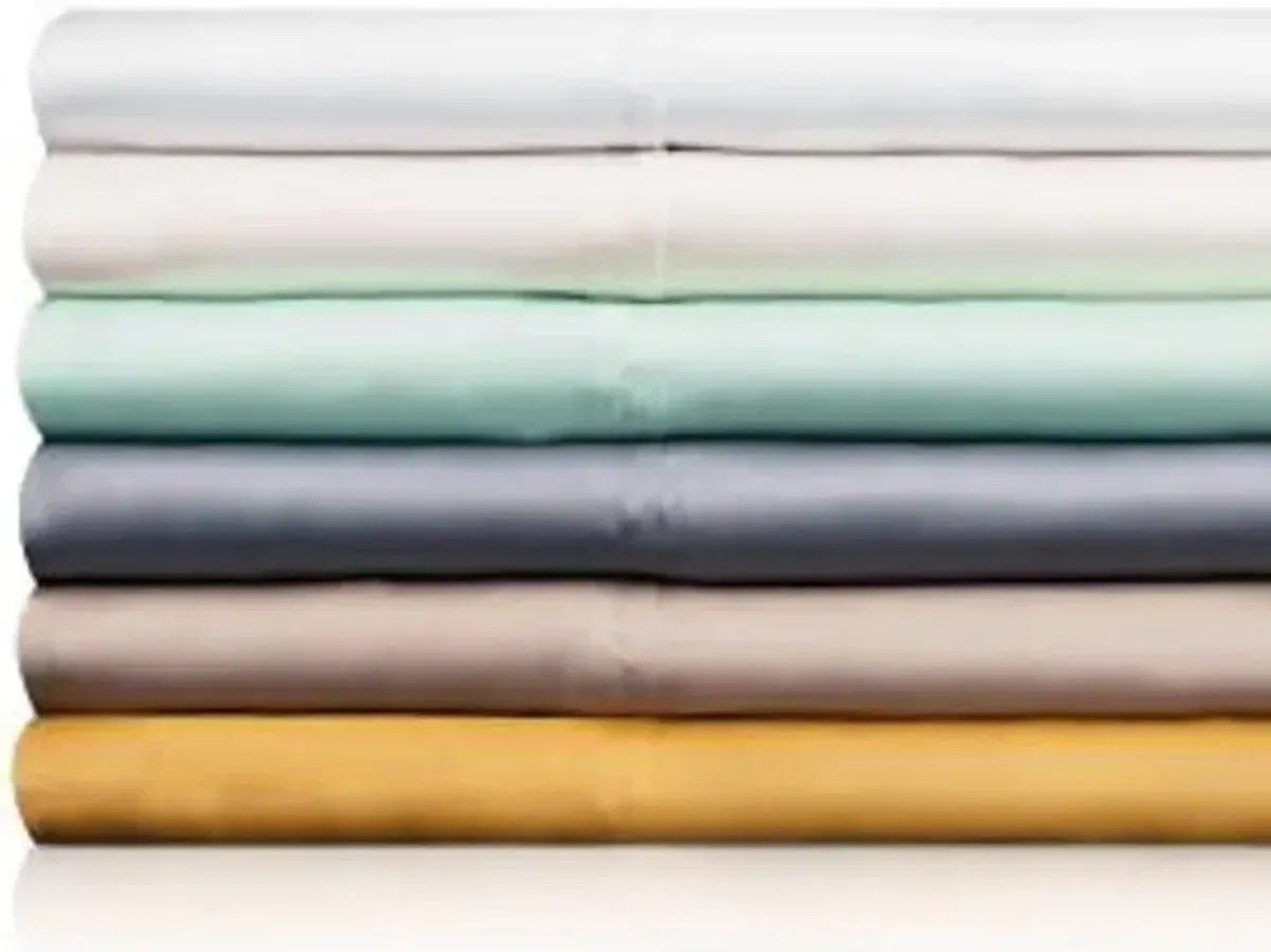 Ecru Split King 5 Piece Sheet Set - Woven Tencel