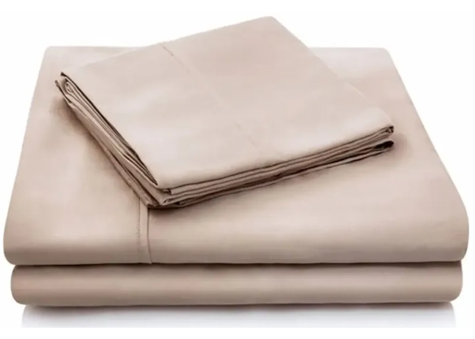 Ecru Split King 5 Piece Sheet Set - Woven Tencel