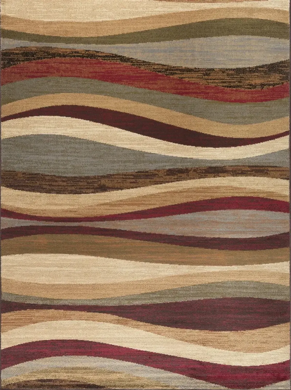 Elegance 8 x 10 Tonal Waves Area Rug