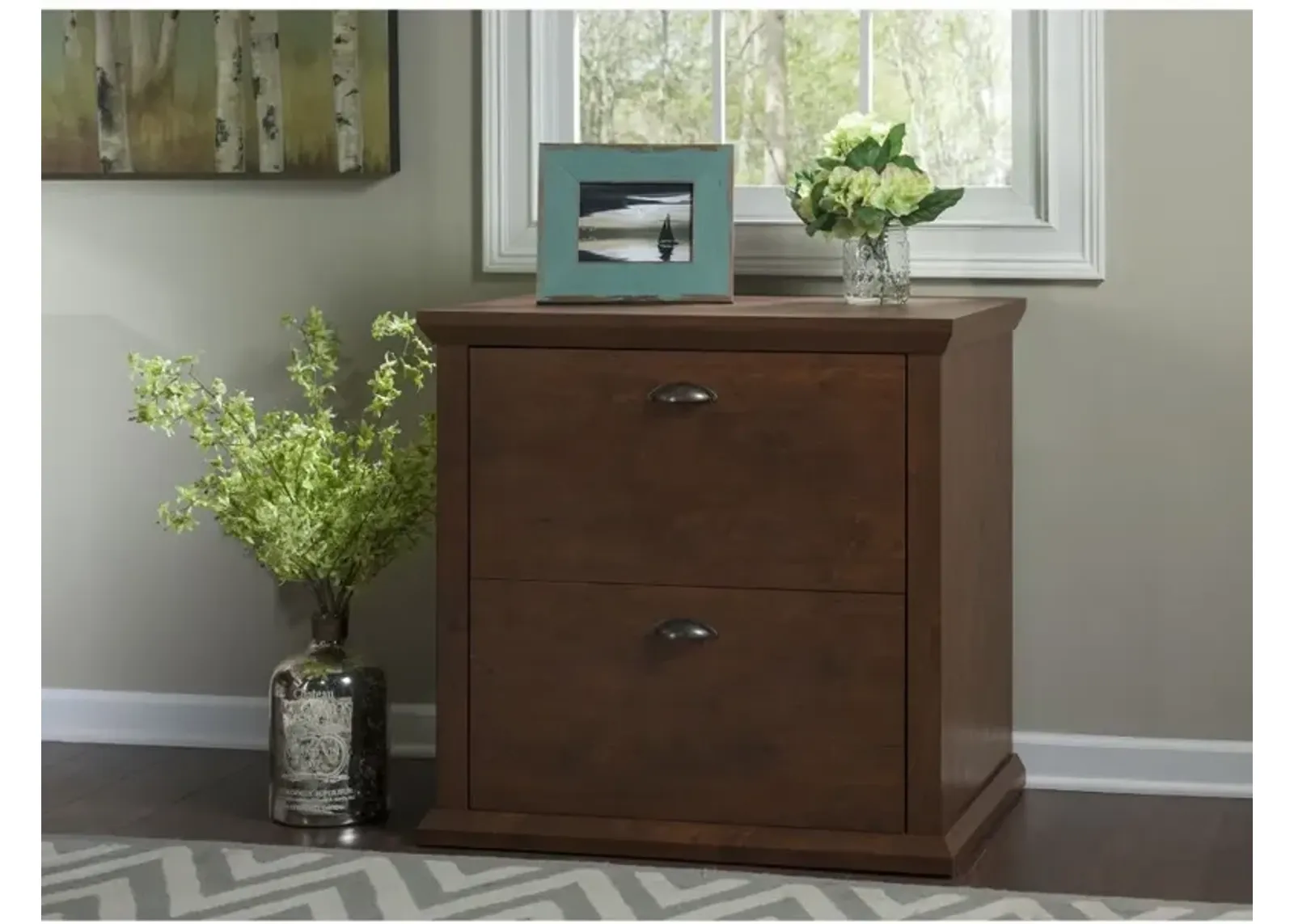 Yorktown Cherry 2 Drawer Lateral File Cabinet - Bush Furniture