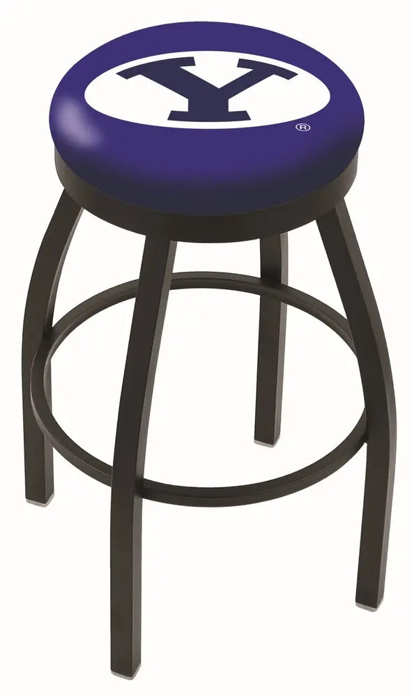 Black Swivel Counter Height Stool - BYU