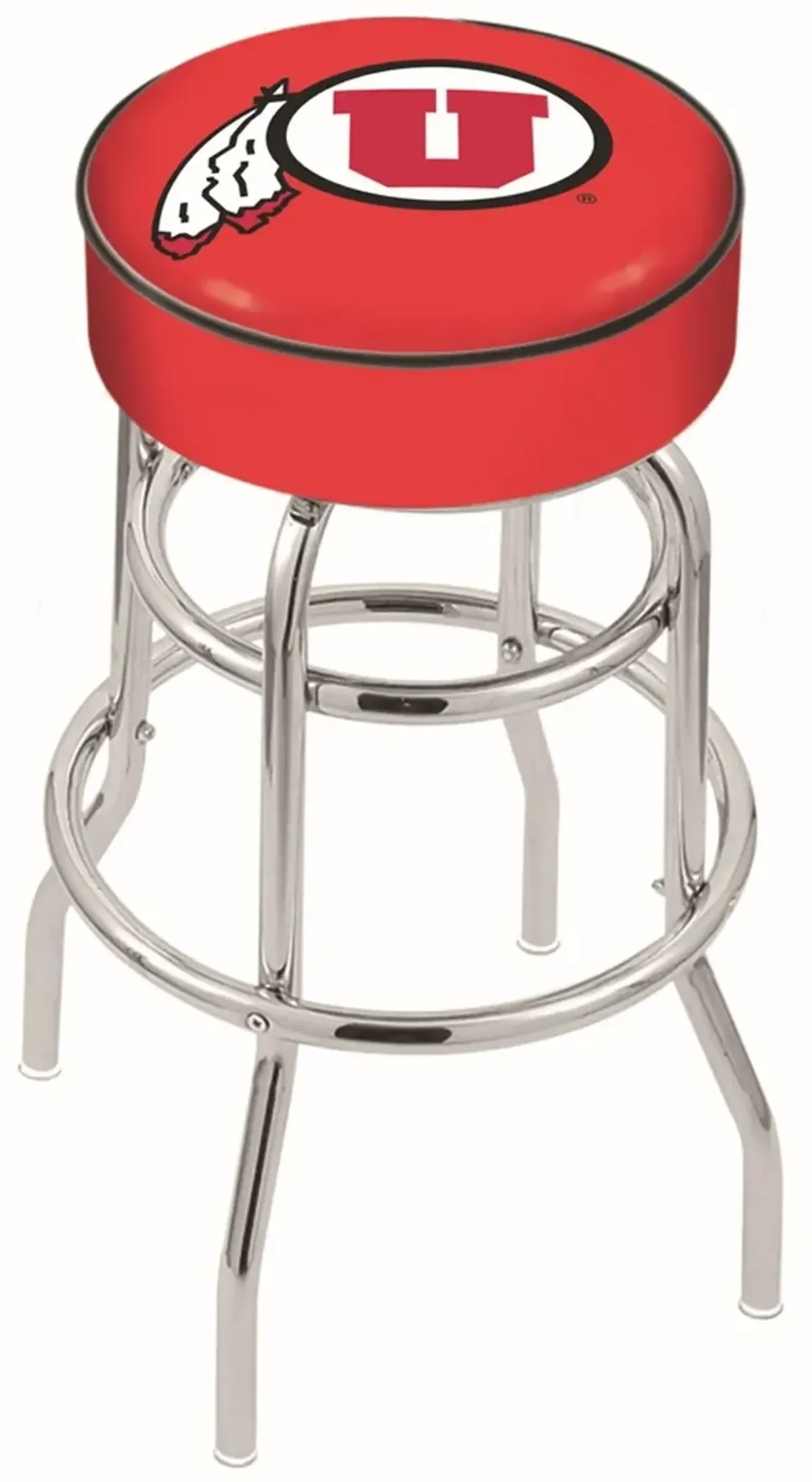 25 Inch Double Ring Swivel Counter Stool - U of U