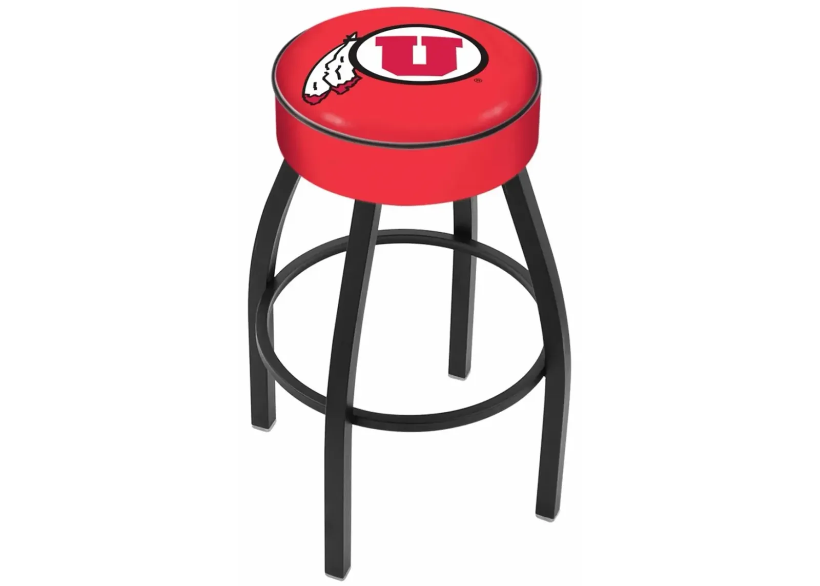 Black 25 Inch Swivel Cushion Counter Stool - U of U