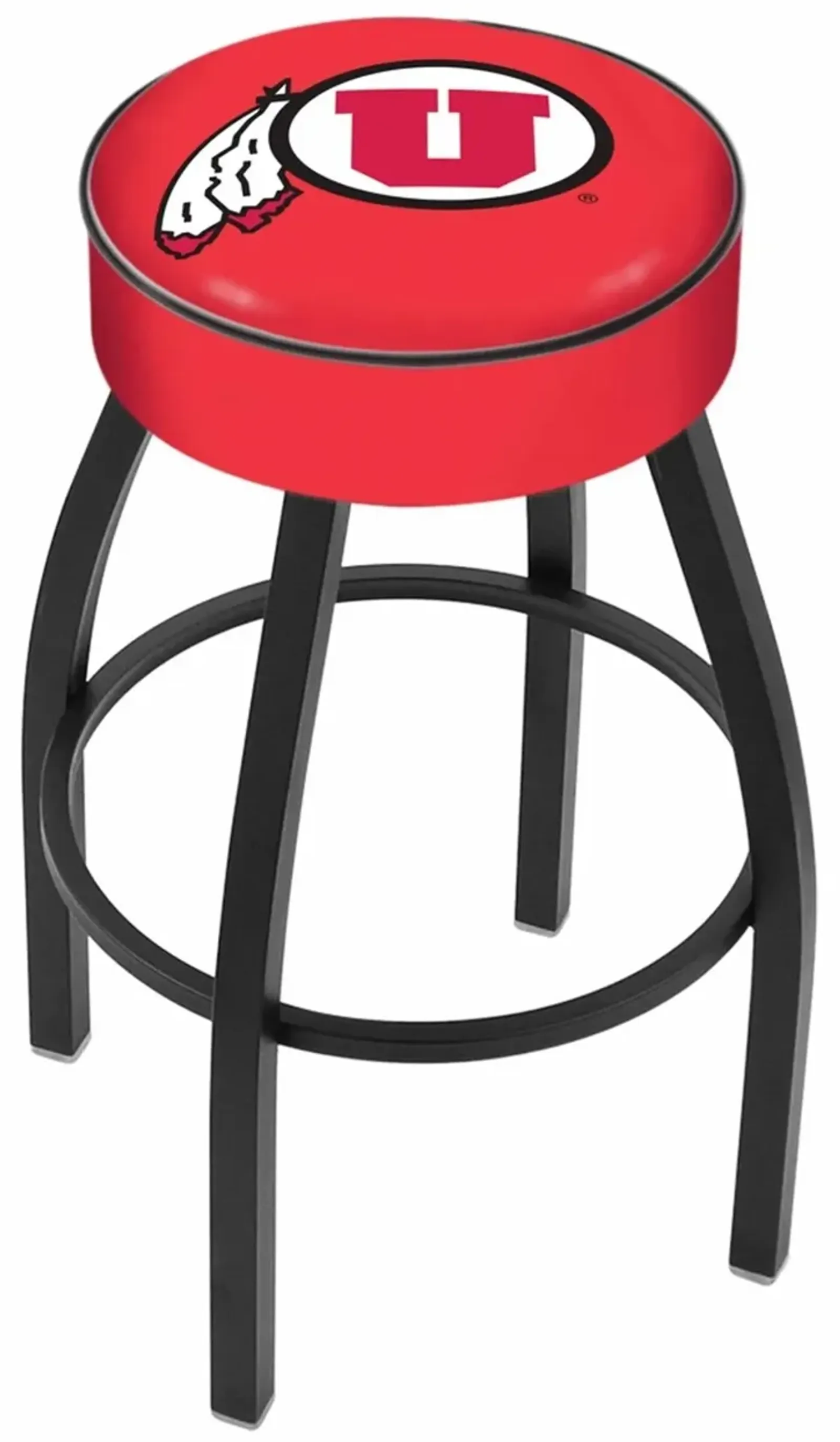 Black 25 Inch Swivel Cushion Counter Stool - U of U