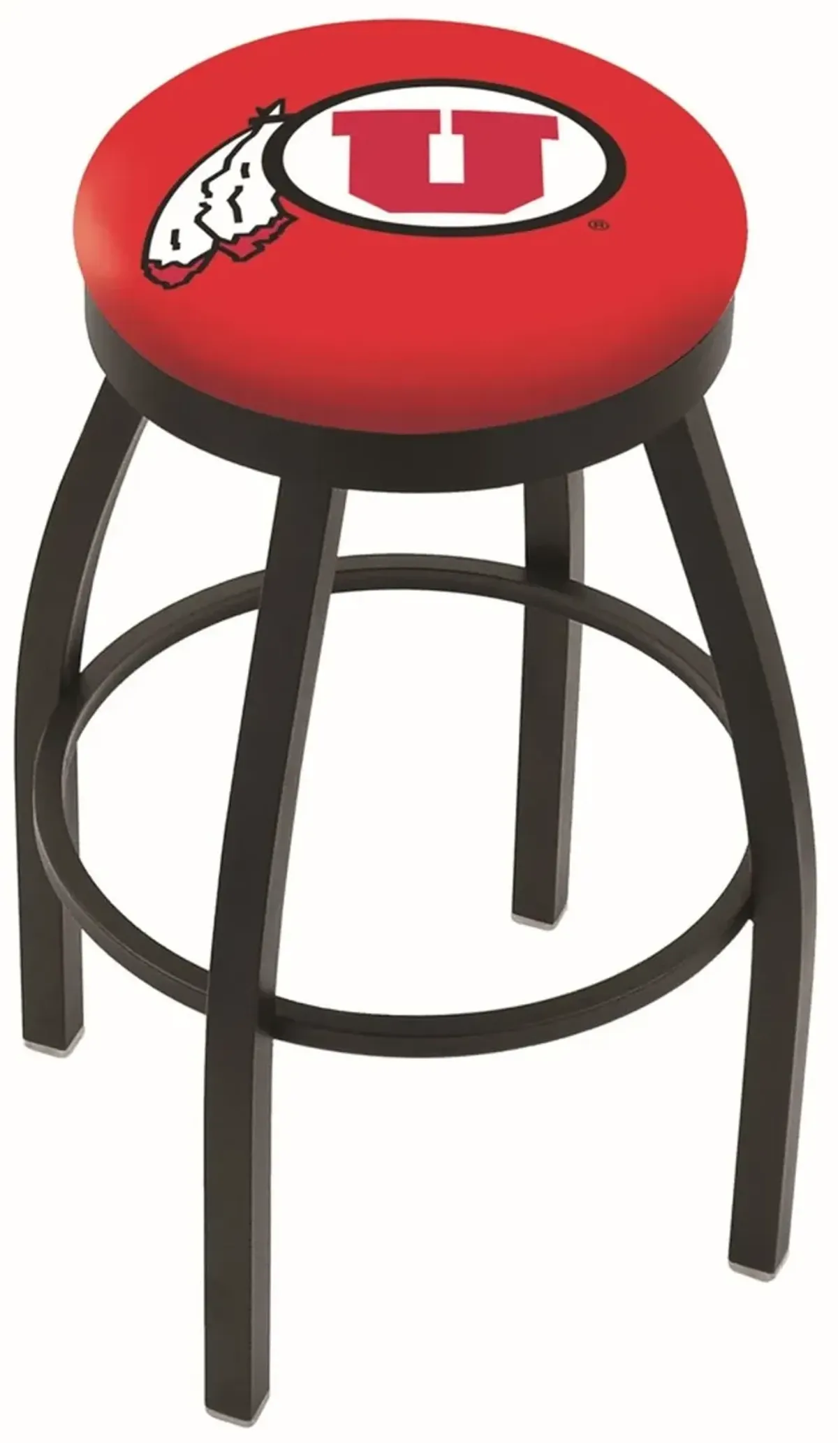 Black 25 Inch Swivel Counter Stool - U of U