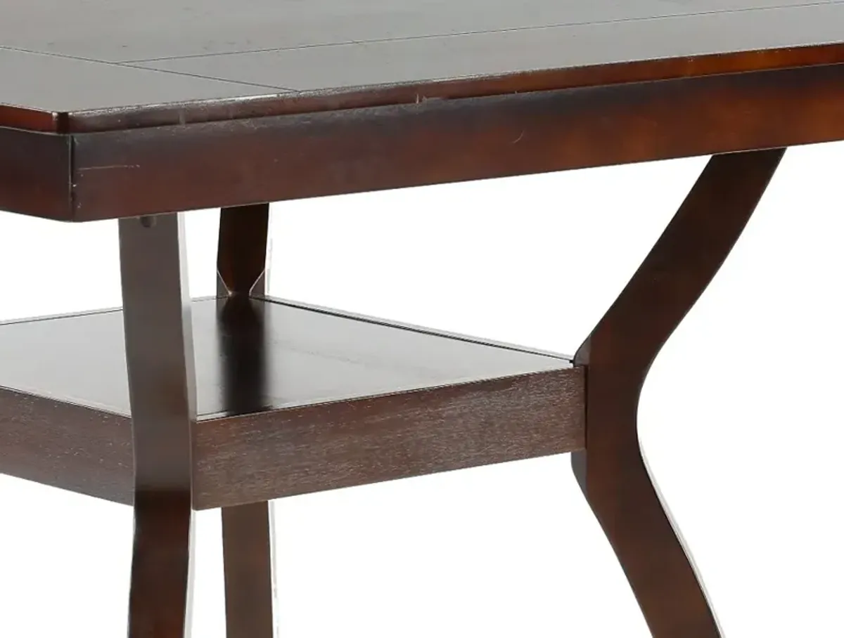 Brent Dark Cherry Counter Height Dining Table