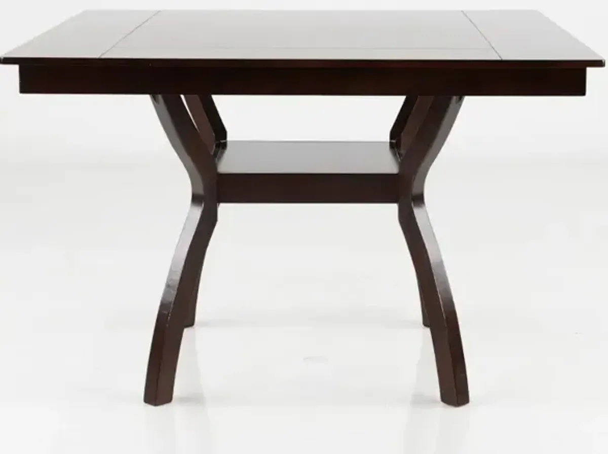 Brent Dark Cherry Counter Height Dining Table