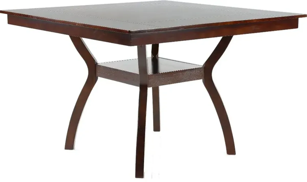 Brent Dark Cherry Counter Height Dining Table