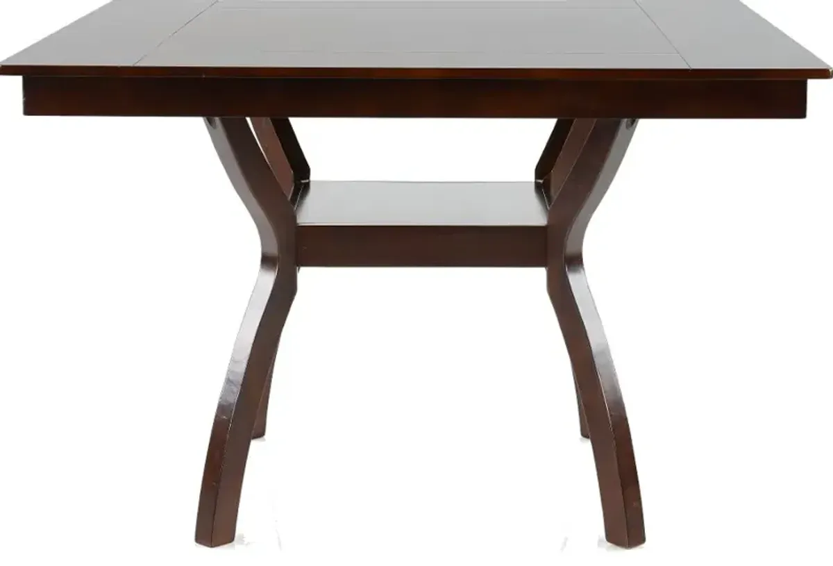 Brent Dark Cherry Counter Height Dining Table