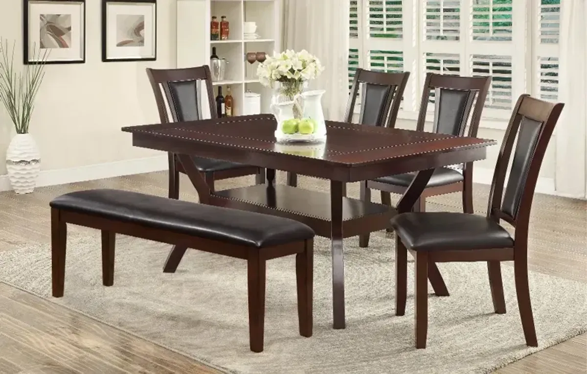 Brent Dark Cherry Dining Table