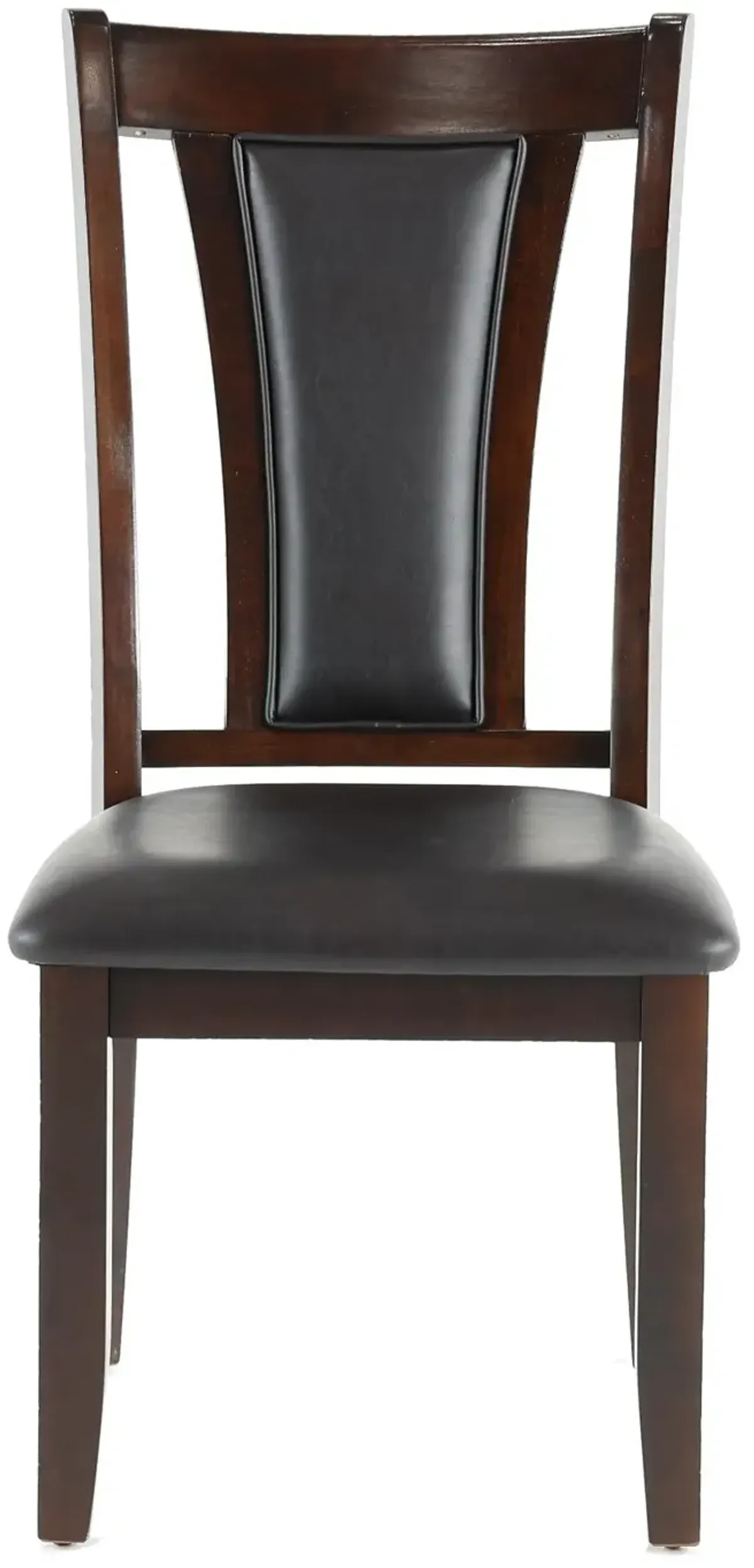 Brent Cherry Brown and Black Dining Chair