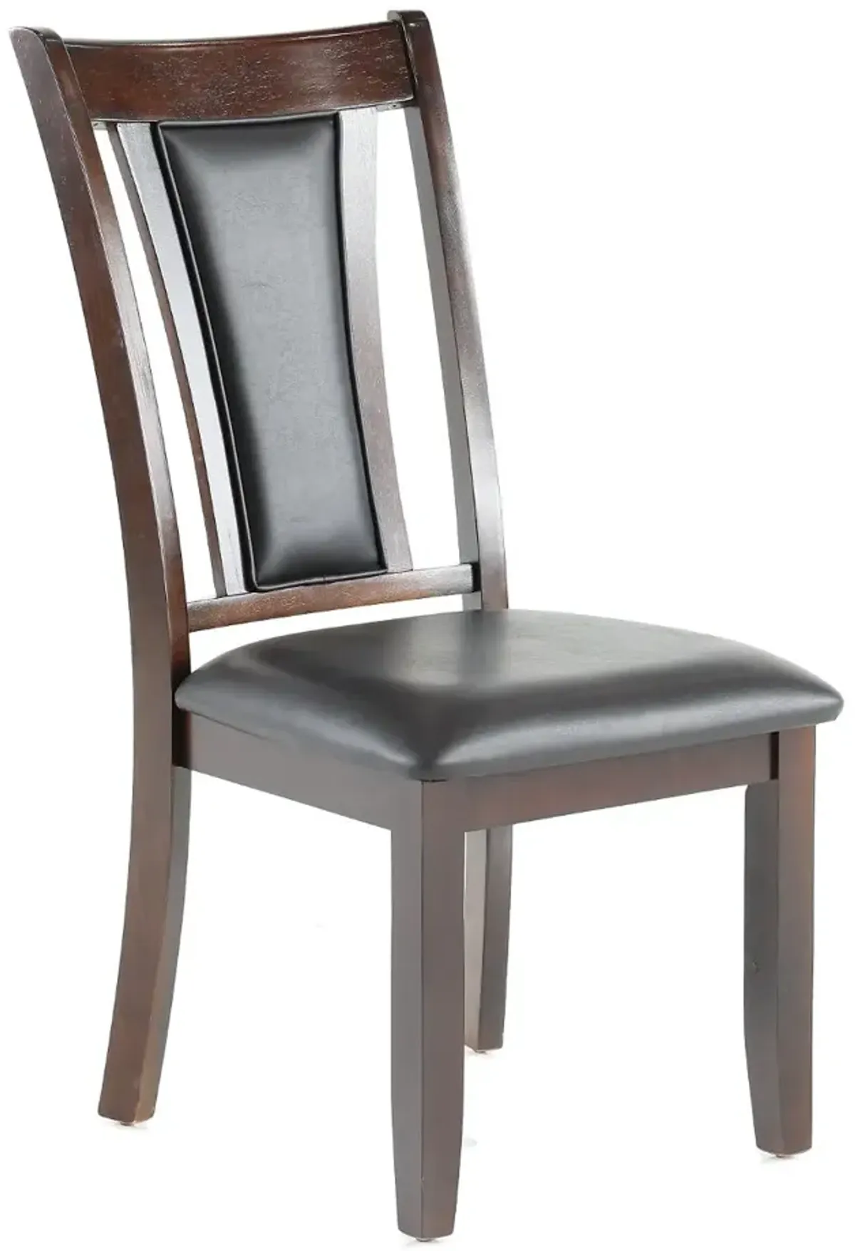 Brent Cherry Brown and Black Dining Chair
