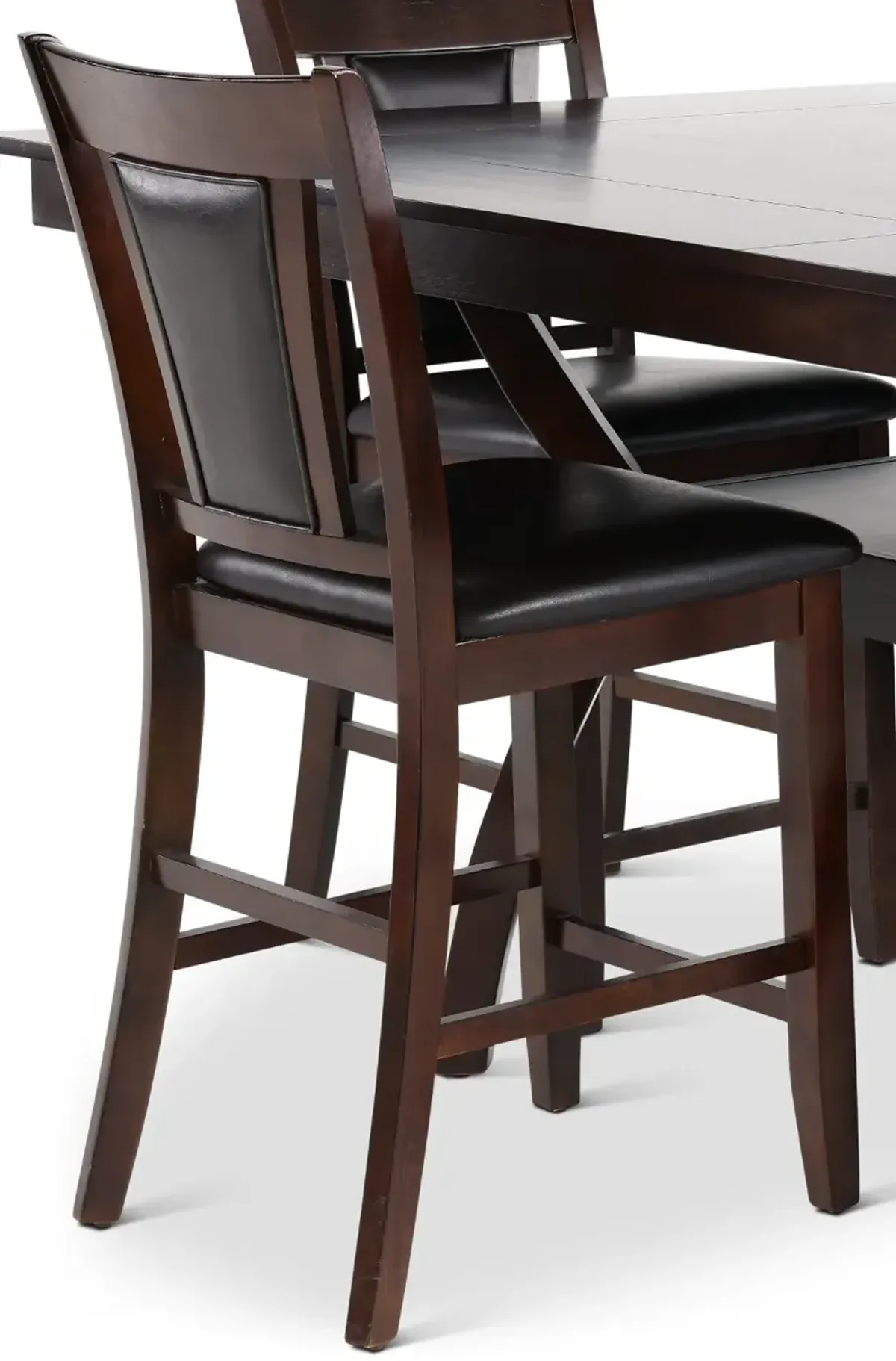 Brent Dark Cherry 5 Piece Counter Height Dining Room Set