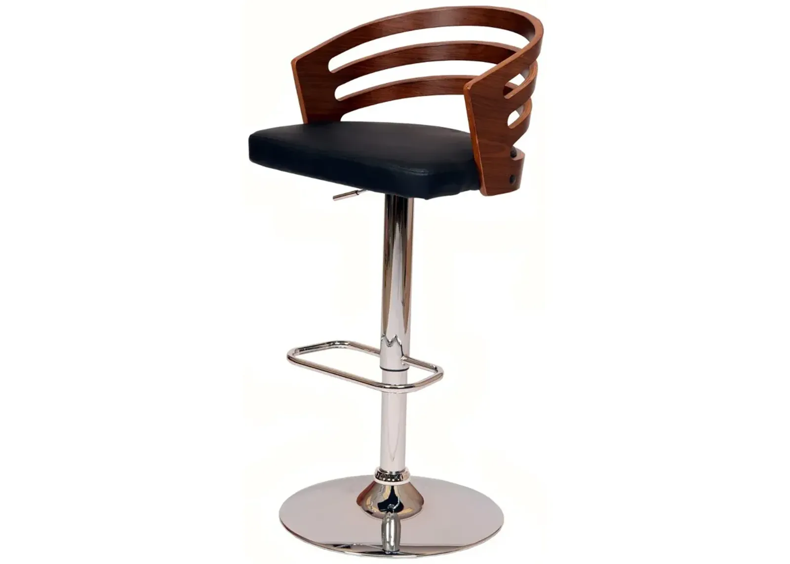 Adele Black Adjustable Bar Stool