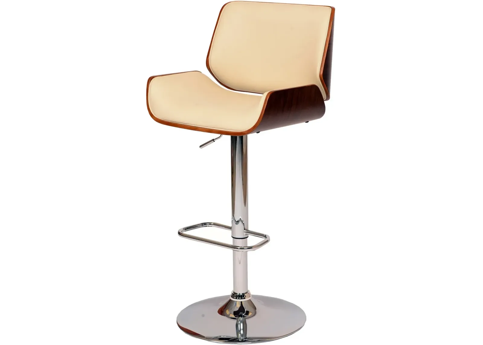 London Cream Swivel Adjustable Bar Stool