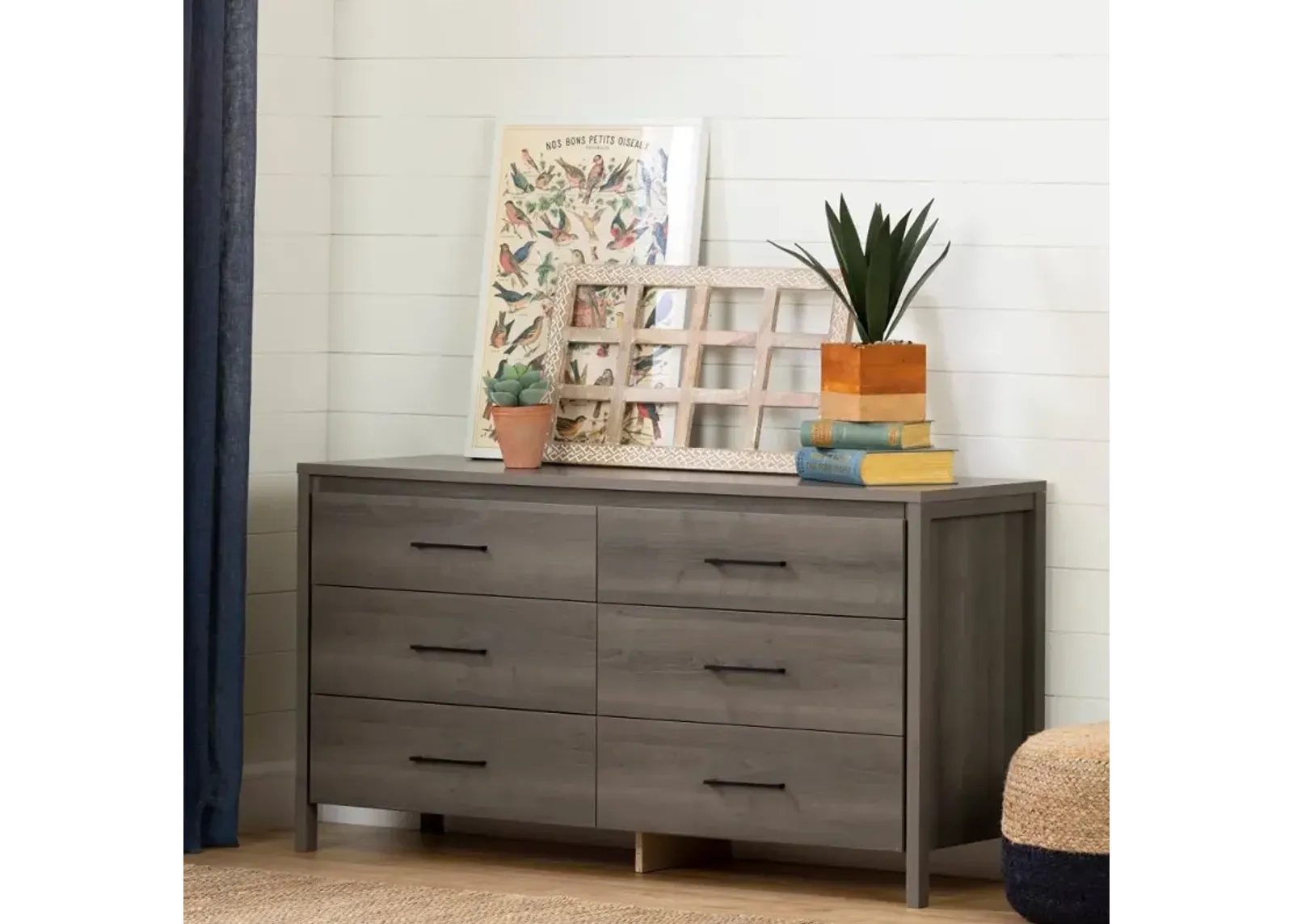 Gravity Gray Maple 6-Drawer Double Dresser - South Shore