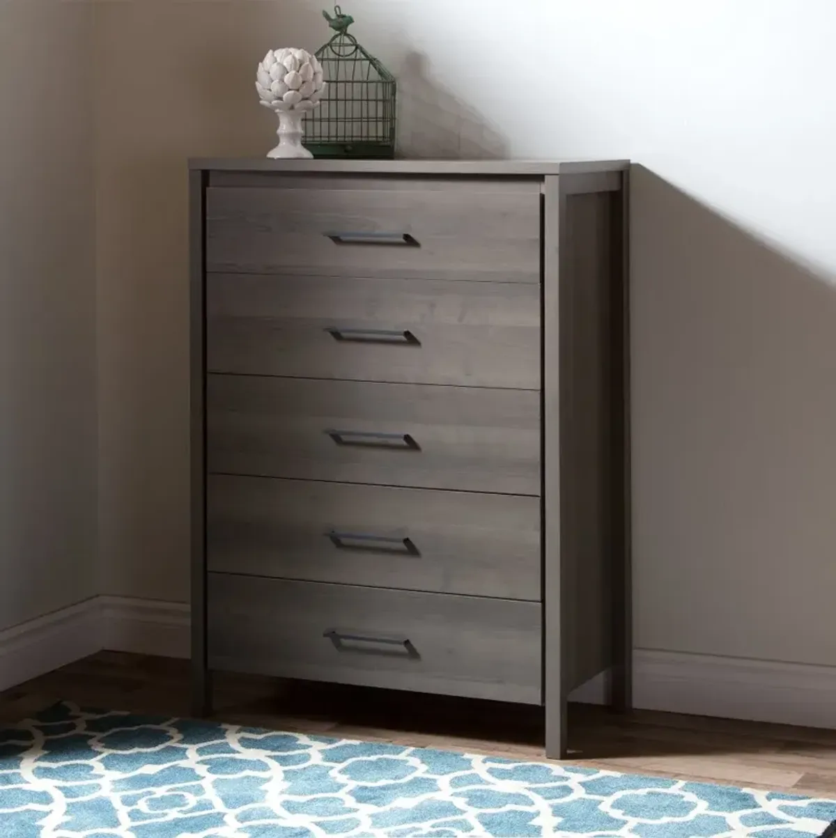 Gravity Gray Maple 5-Drawer Chest - South Shore