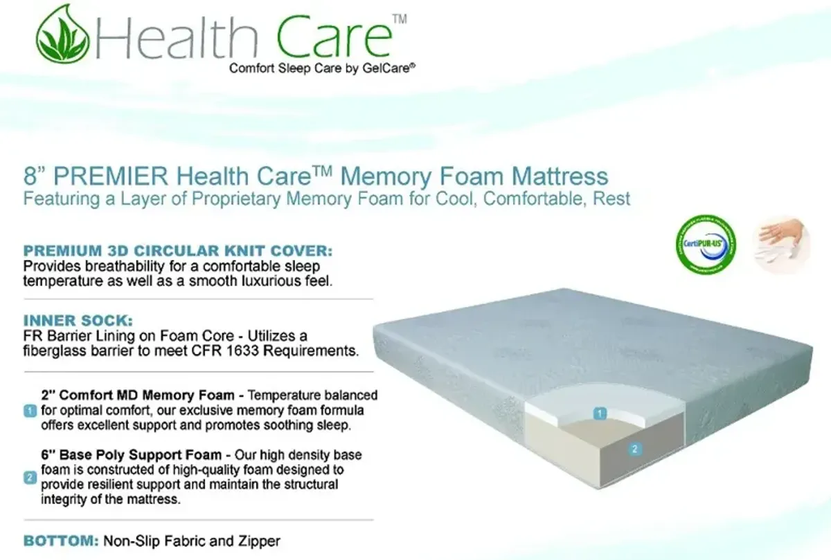 Health Care Premier Memory Foam Twin Mattress