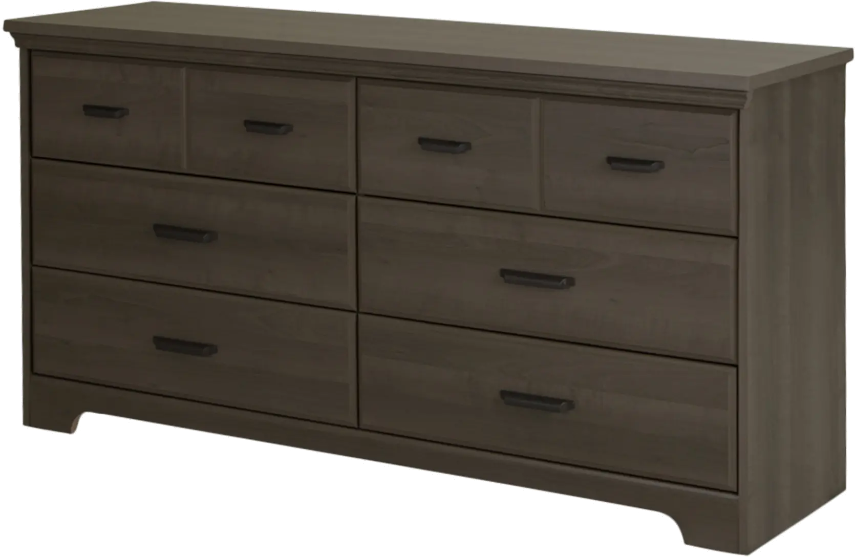 Versa Gray Maple 6-Drawer Double Dresser - South Shore