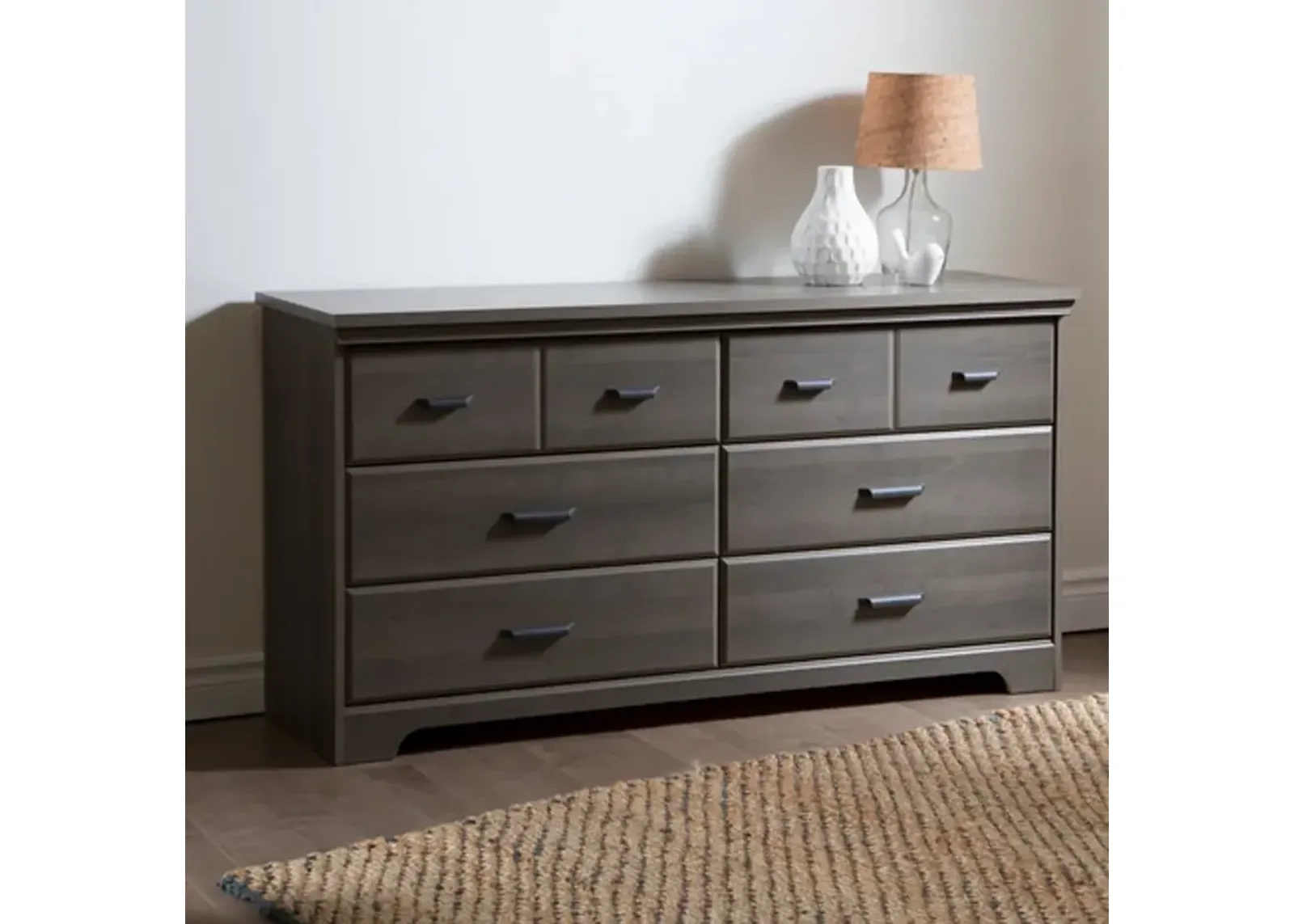 Versa Gray Maple 6-Drawer Double Dresser - South Shore