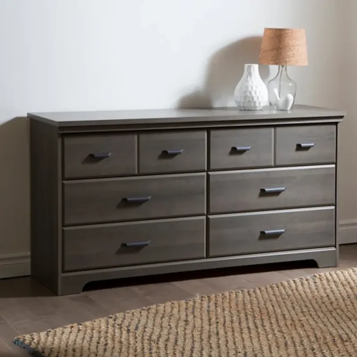 Versa Gray Maple 6-Drawer Double Dresser - South Shore