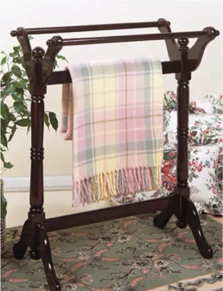 Traditional Heirloom Cherry Blanket Rack