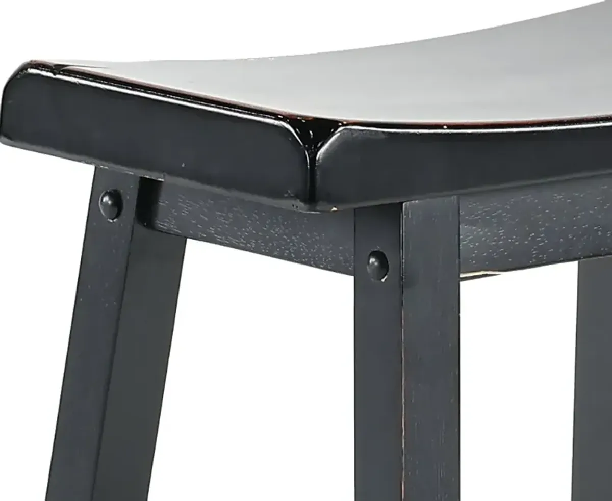 Saddle Black Counter Height Stool