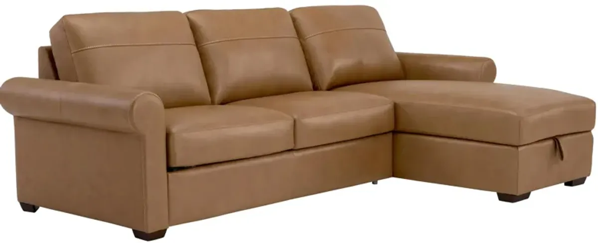 Harley 3-pc. Leather Sofa Chaise