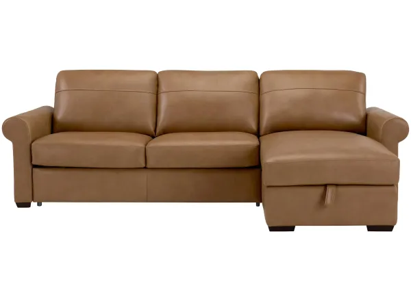 Harley 3-pc. Leather Sofa Chaise
