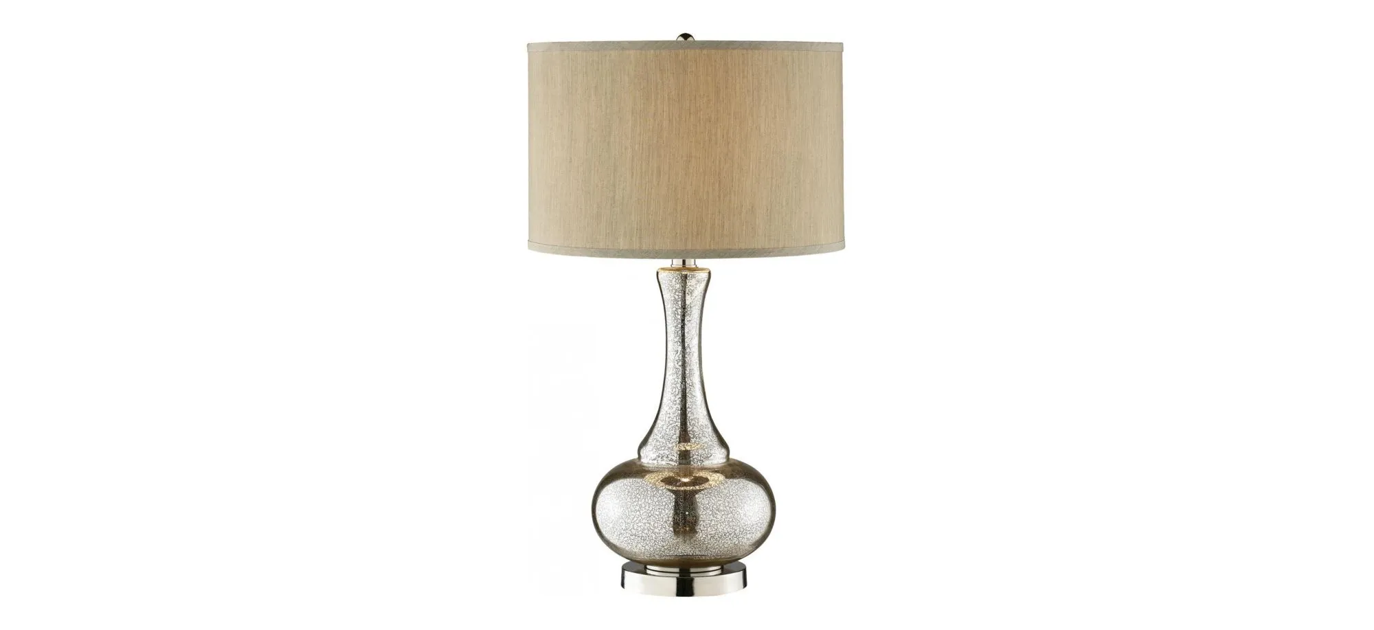 Linore Glass Table Lamp in Silver and Gold by Stein World